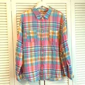 Old Navy Soft, Lightweight Plaid Shirt